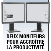 Deux moniteurs augmentent la productivit&eacute;
